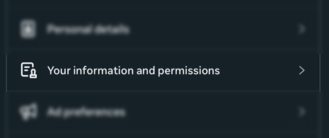 Your information & permissions