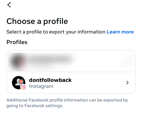 Choose a Profile
